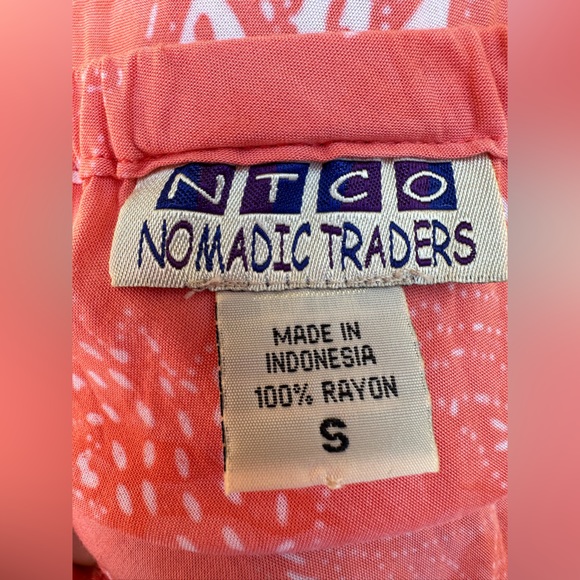 Vintage Nomadic Traders Pink & White Floral Skirt - Picture 6 of 6